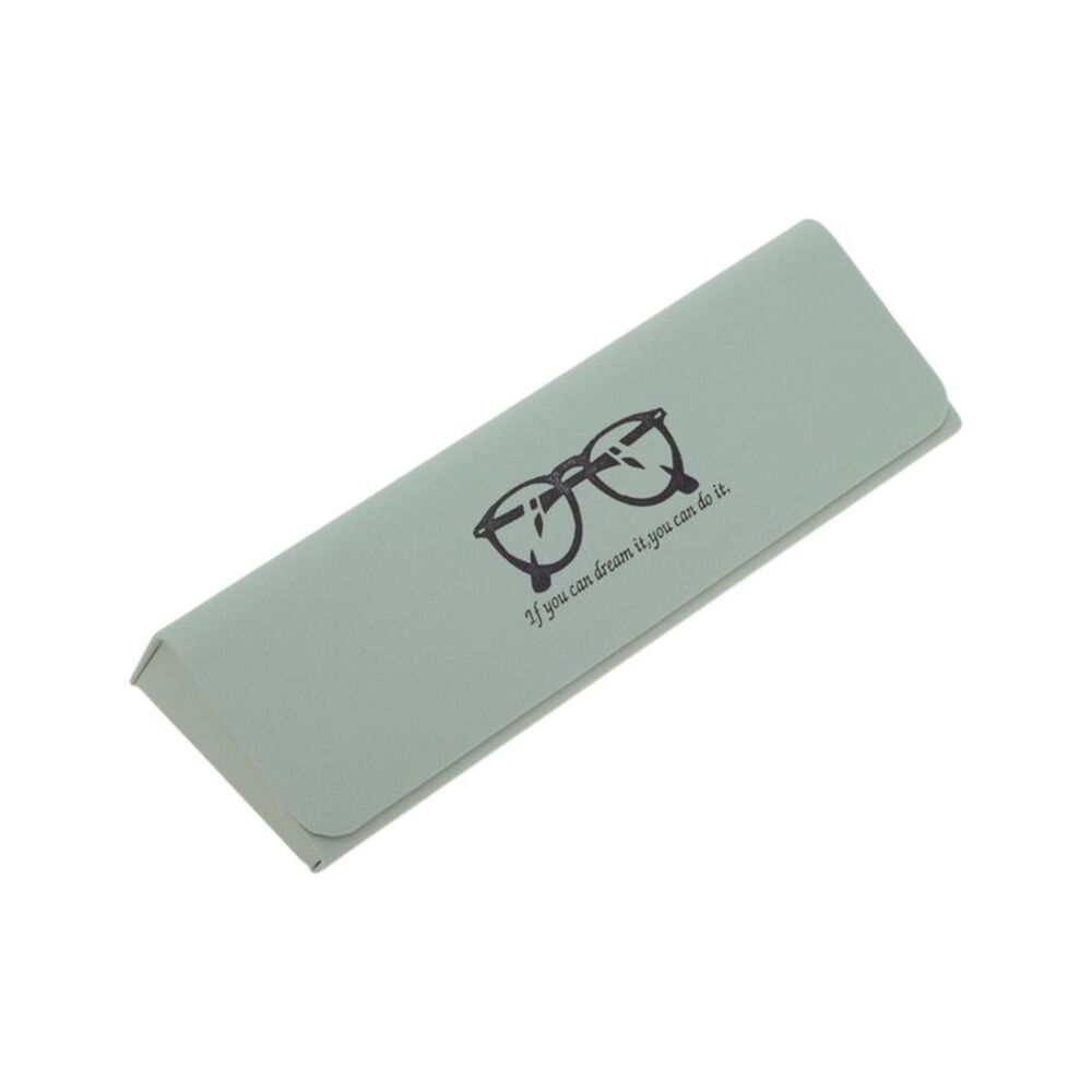 Triangle Eyeglasses Case Portable Eyeglasses Storage Green
